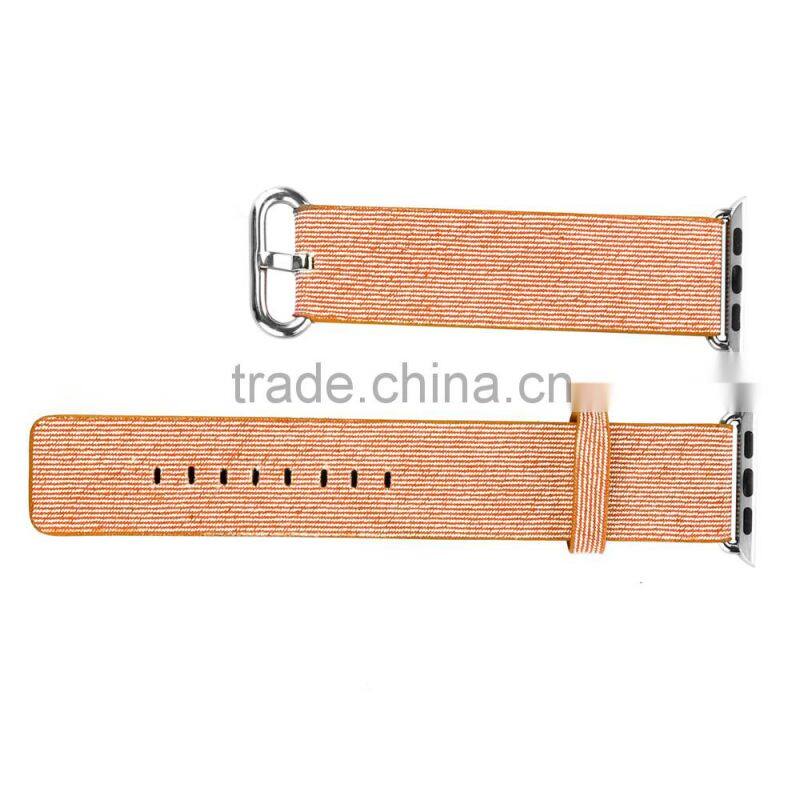 Top quality nylon leather Watchband loop For Apple Watch strap 42 38 mm bands