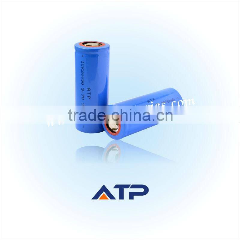 High capacity 3800mah 3.7v 26650 small size with high capacity battery