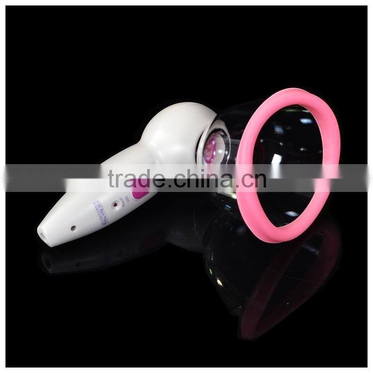 Mini handheld cupping suction breast enlargement vibrating massager bra