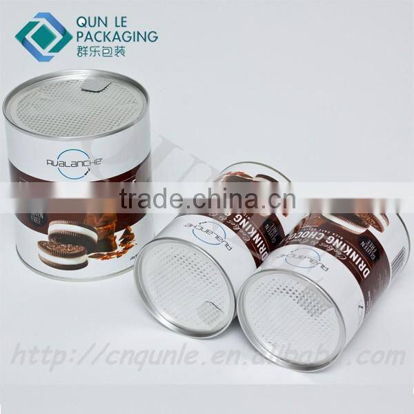 Bespoke Empty 400g Net Weight Coffee Tube Cardboard Tin