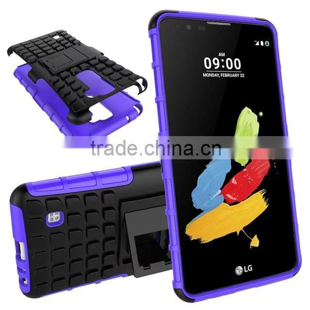 Fashion Tyre style PC with Silicon shock proof case for LG Style2 F720