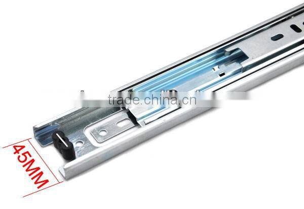 3 fold 45mm ball bearing drawer slide
