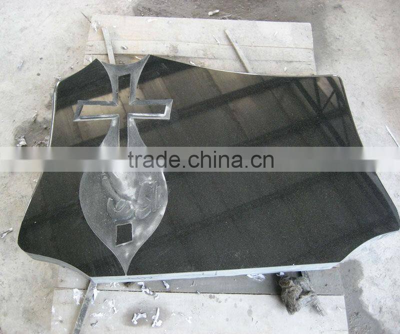 Hebei Black Granite Headstone Design