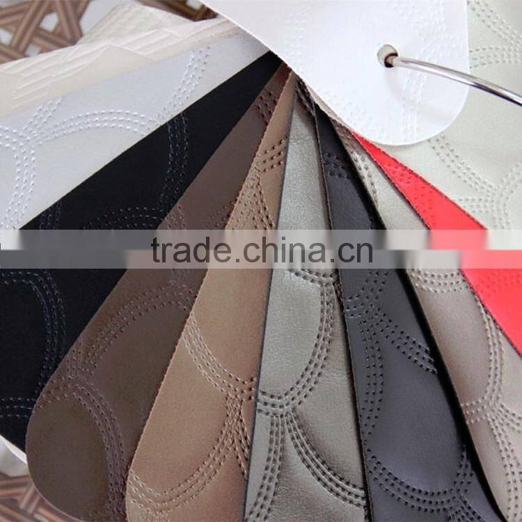PVC artificial leather with cheap price upholstery leather for home decoration usge popular
