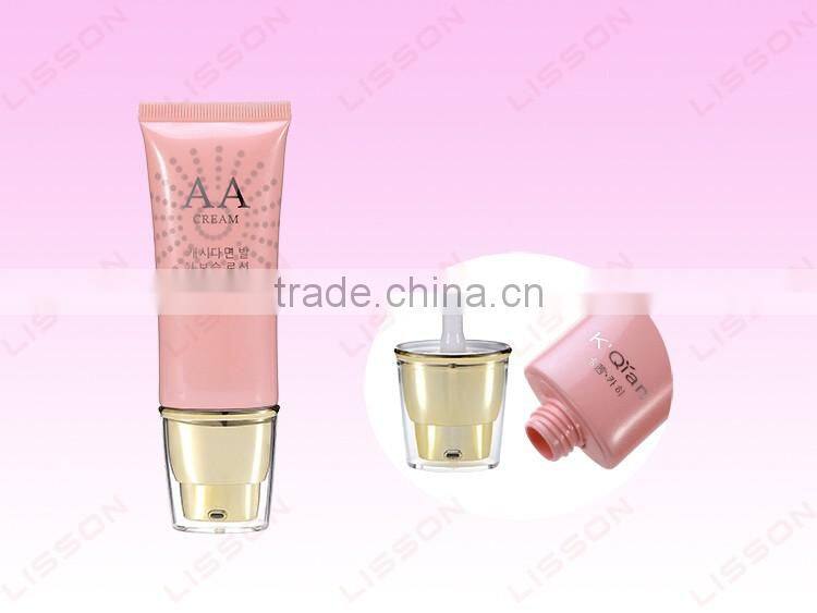 25ml to 70ml Oval BB Cream Tube with Transparent Pump Head