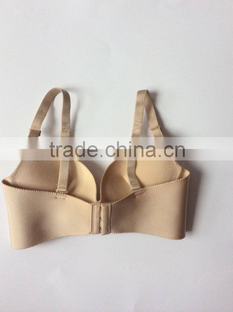 Solid Color Push Up Underwear Steel Support Bra