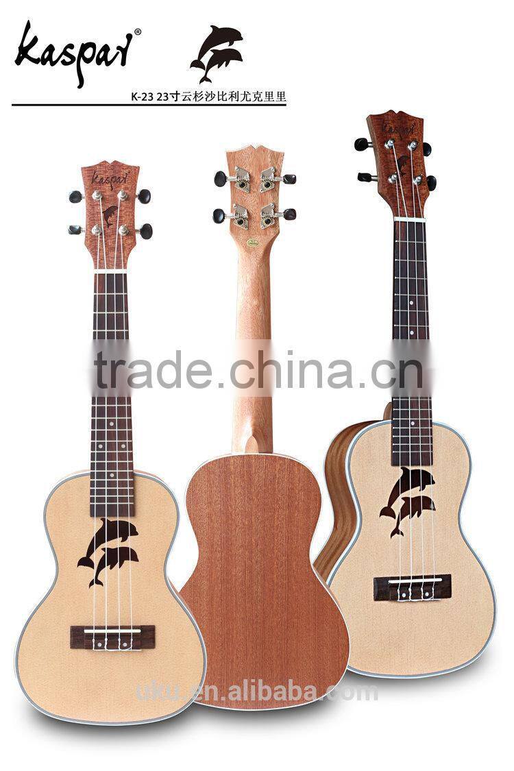 china OEM wholesale spruce ukulele cartoon little bear lovely ukulele
