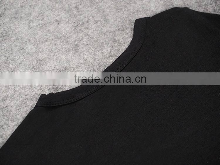 Fashion design of casual baby set black boys tshirt new style of 2016 style for kids spring clothing (uk-022302)