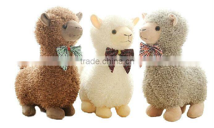 Custom wholesale handmade stuffed alpaca plush