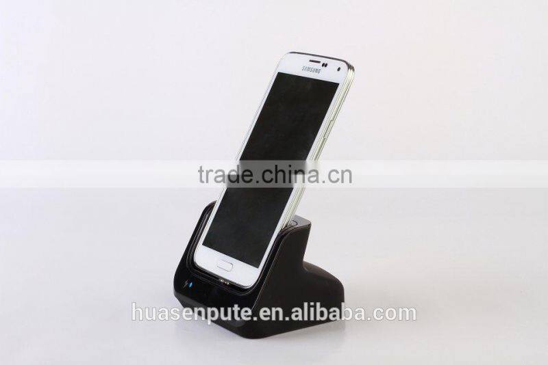 USB + HDMI Desktop Battery Charger Cradle with Dock Mode for Samsung GALAXY S5 I9600