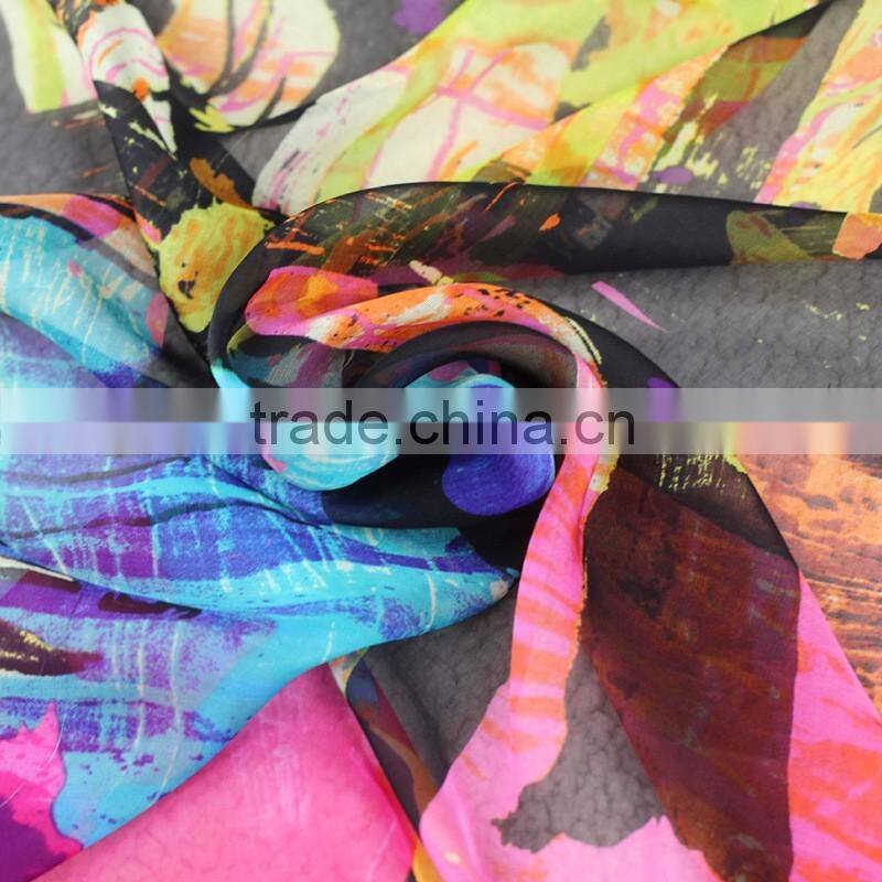print chiffon fabric Shijiazhuang silk chiffon fabric plain chiffon fabric