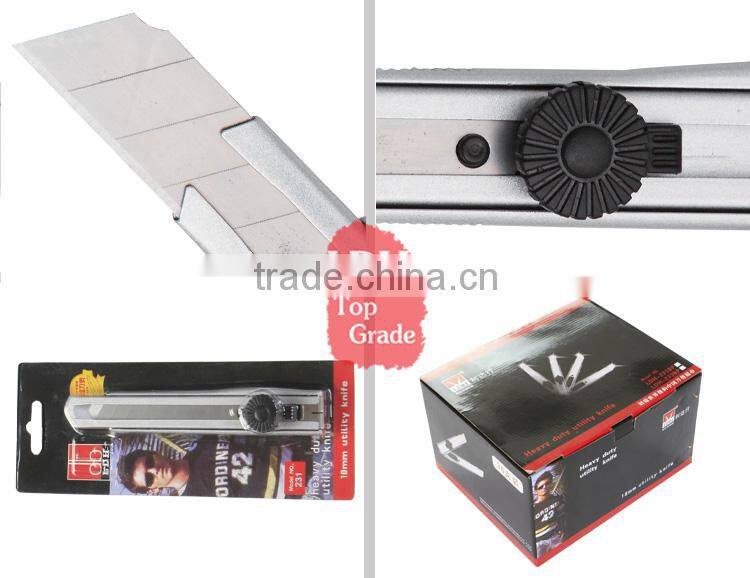 { LDH-B231 } New model quick change utility knife with safety screw