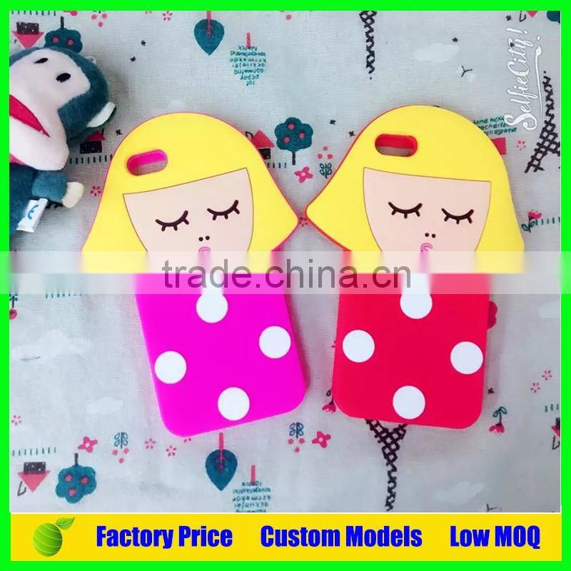 Valentine's day beautiful girl 3d silicone mobile phone case cover for LG G4c G4 mini cell phone back cover case