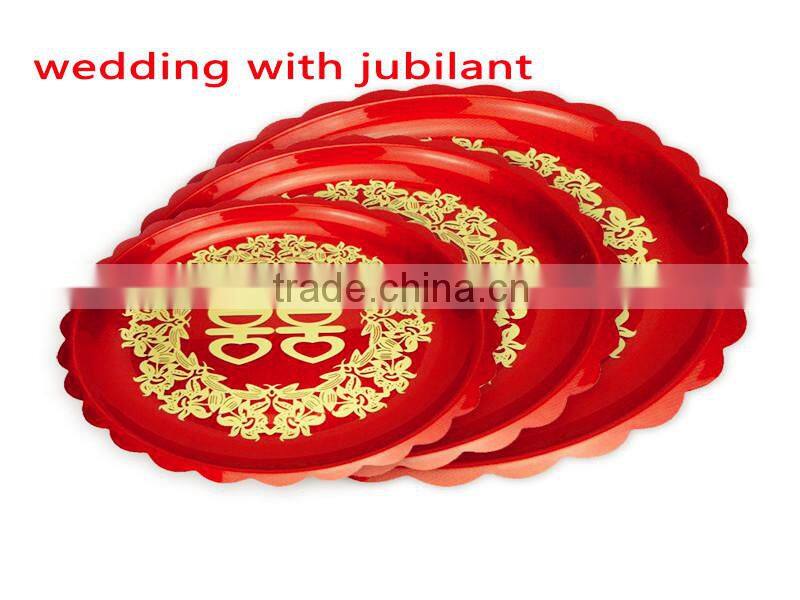 2015 red luxury fashionable fancy candy display rack for wedding