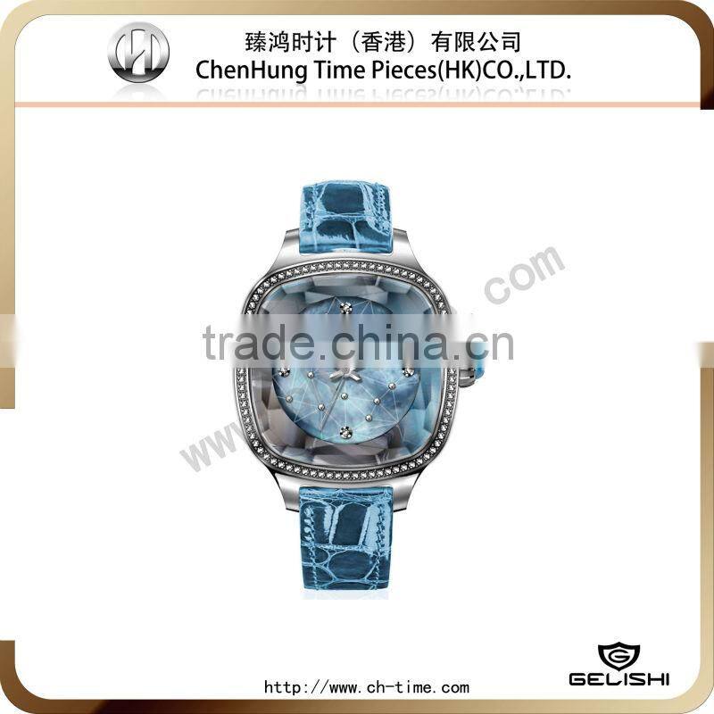 5 atm water resistant stainless steel watch elegance 2014 wrist watch genuine leather watch