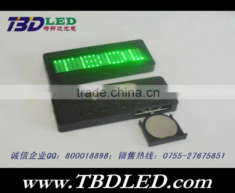 B721 red led name badge card,led name tags,12V led name card