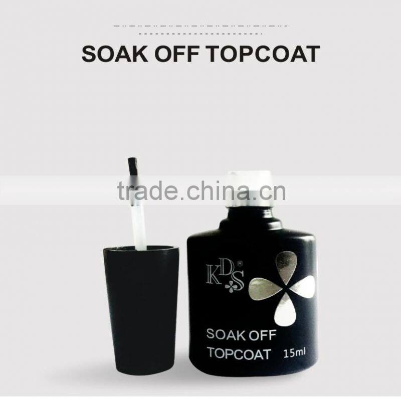 KDS soak off highlight topcoat finish nail polish
