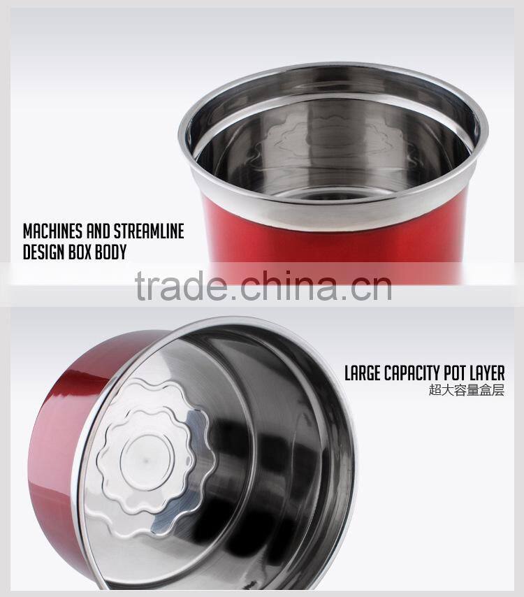 colored stainless steel Vacuum kitchen Fresh food storage containers set 2015