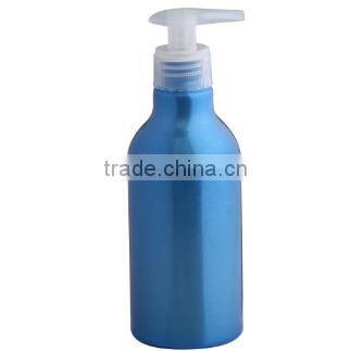 Empty refillable cosmetic aluminum airless lotion bottle 350ml