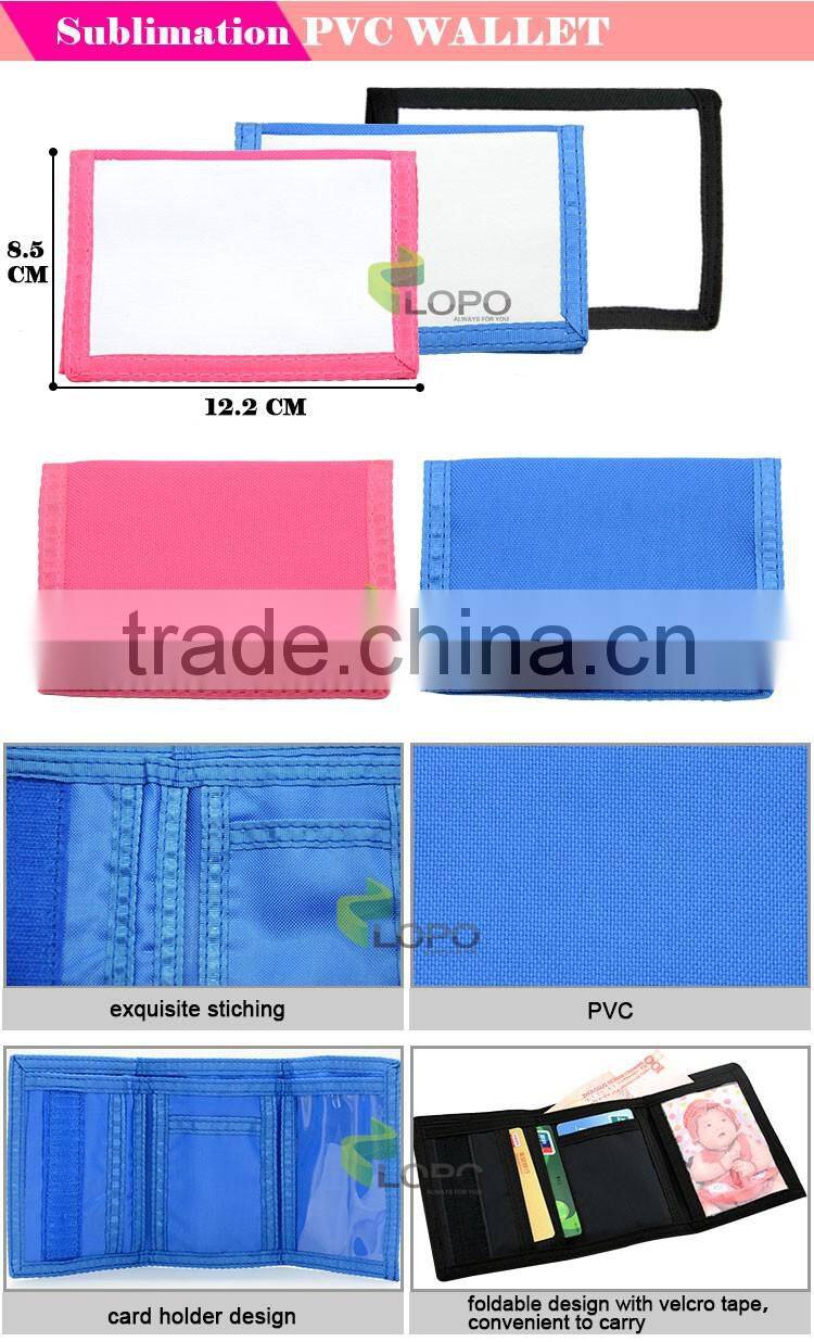 Factory Wholesale Sublimation Newest style eco-friendly PVC Wallet purse for woman