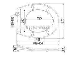LED lights for option toilet seats cover JY7216Q-UF