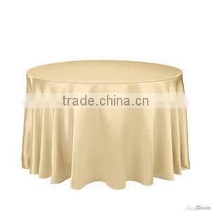 2015 hot sell satin banquet table cloth for wedding banquet hotel