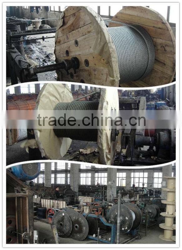 Hot Dipped Steel Wire Rope 6X19