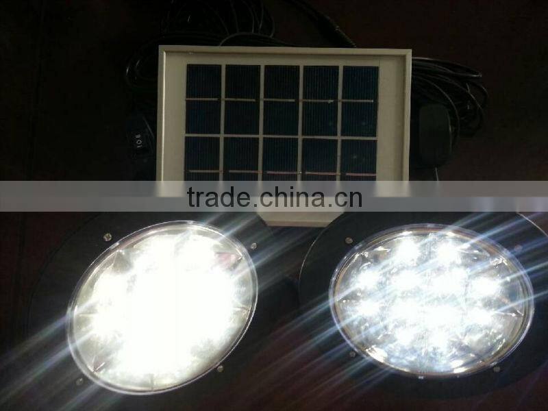 5W portable solar lighting system with FM radio music blue teeth/usb rejector/phone charge