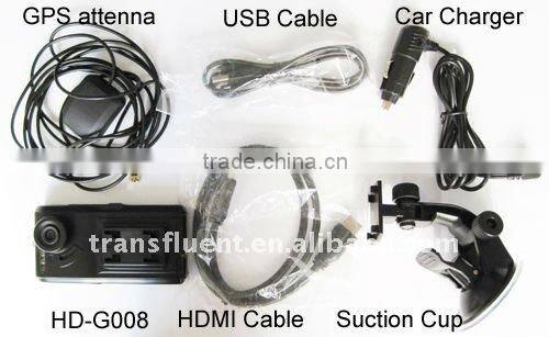H.264 1080p 2.4 Inch Screen GPS Car Blackbox