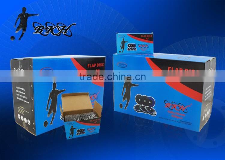 5" 125x22mm T27 zirconium coated abrasive flap disc for Inox