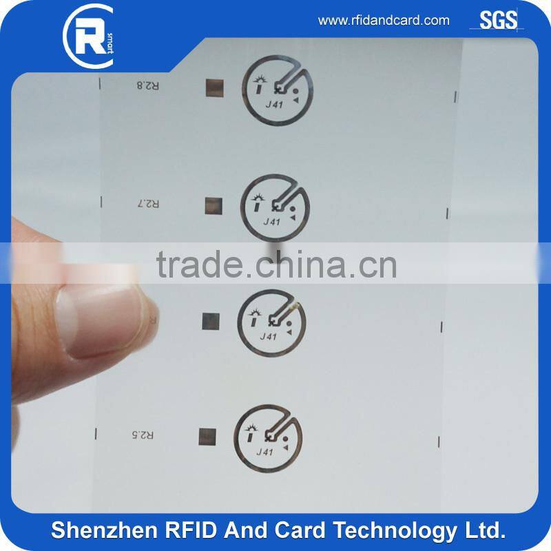 860--960MHz EPC Class 1 Gen 2 and ISO-18000-6C Mini UHF RFID tag DRY /Wet INLAY