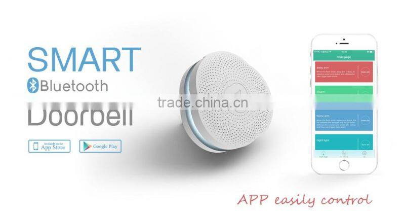 User friendly wireless Bluetooth doorbell for home entertainment,app control and smart night lights control