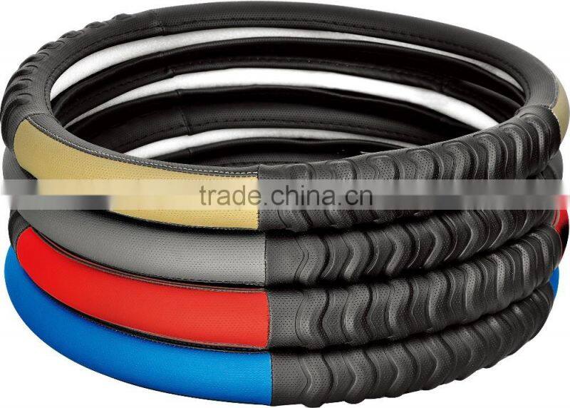 Factory Supply Directly fiber Leather Racing Steering Wheel For Car