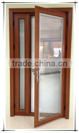 2016 new design glass wooden door for bedroom