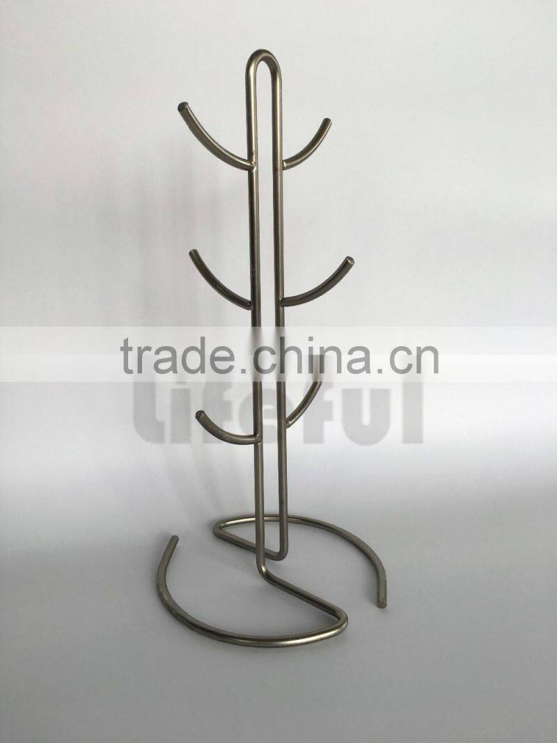 Euro Mug Holder, Large, Satin Nickel