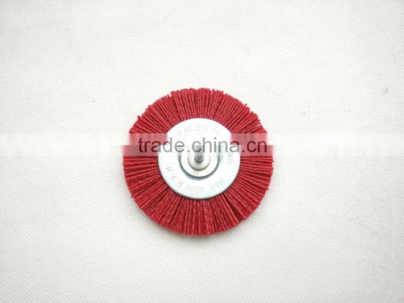 nylon wire wheel brushes with shank,
