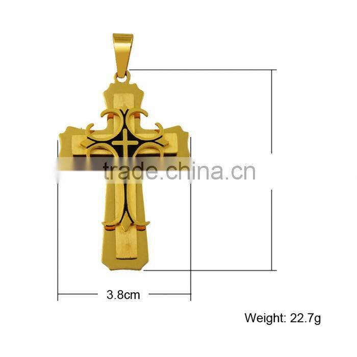 Kindy Jewelry JCN0328 high quality stainless steel cross necklace pendant