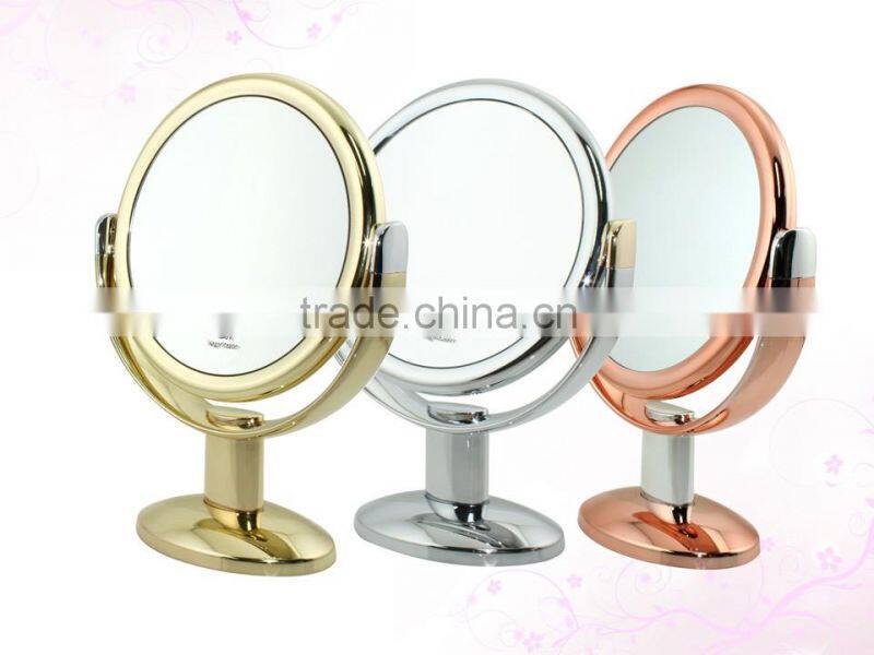 Rosegold makeup mirror vanity desktop double sided 10x magnifying mirror