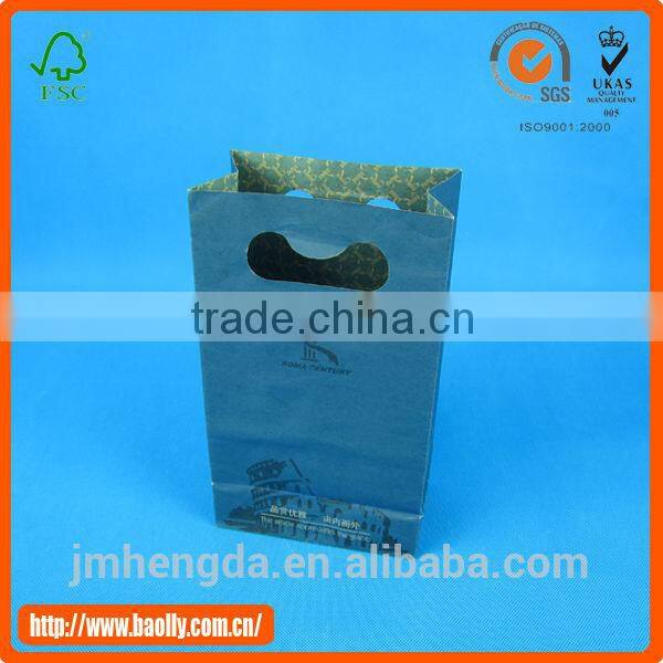 Easy Set-up CMYK White Paper Craft Bags With Beautiful Logo