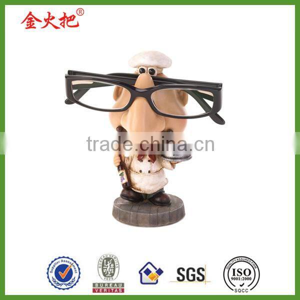 Hot sale resin 12''french fat chef figurine tray sign diner new decor kitchen