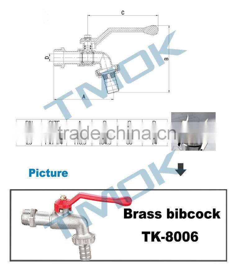 polo bibcock brass for water forged and polishing cw617n PTFE seated blasting control valve CE brass bibcock