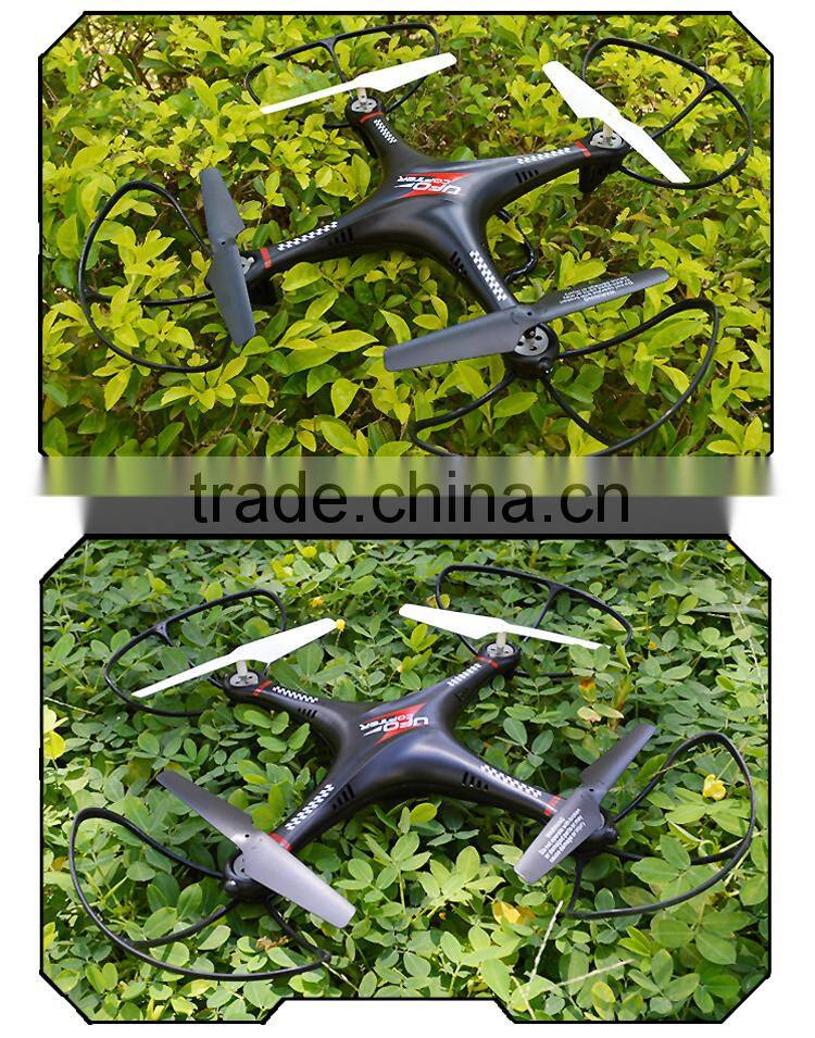 Smartphone control 2.4G 4ch rc drone wireless camera fpv with led lights and headless mode.