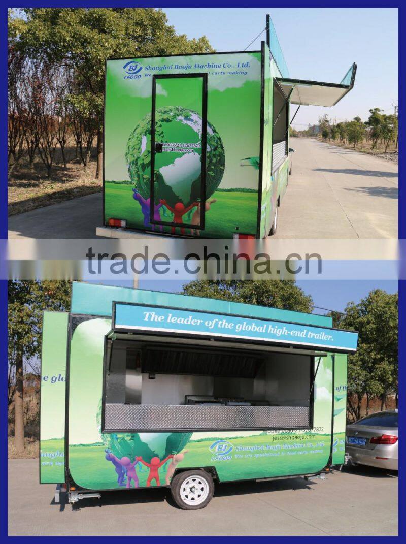 2015 HOT SALES BEST QUALITY food cart with logo petrol food cart electric food cart