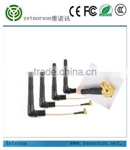 Yetnorson 433mhz rubber antenna with 6cm 316cable and mcx connectror