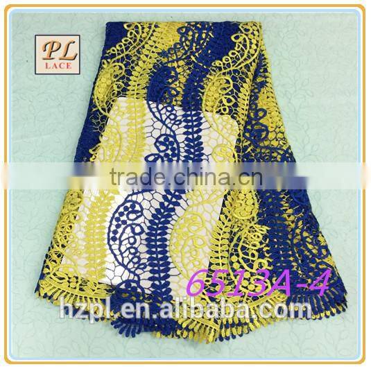 2015 new dresses design wholesale embroidery fabric lace for women