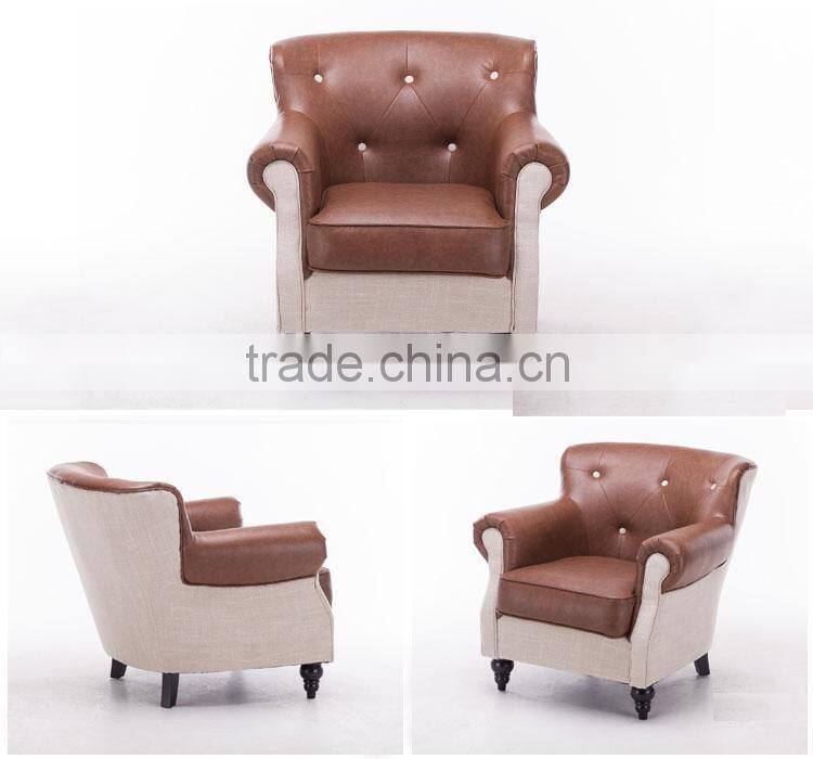 2016 Luxry Retro PU leather comfortable sofa Y200