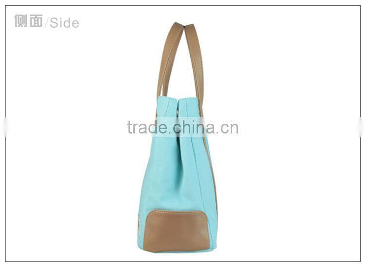 canvas wholesale tote bags;blue and white canvas;waxed canvas bag