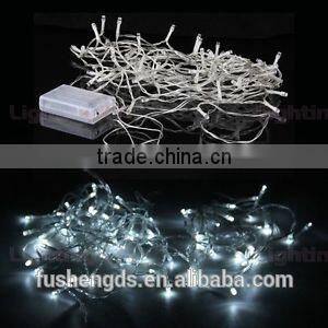 Battery Powered LED Fairy Lights 2M 20LED WHITE - ON / OFF / Flash- Christmas decoration