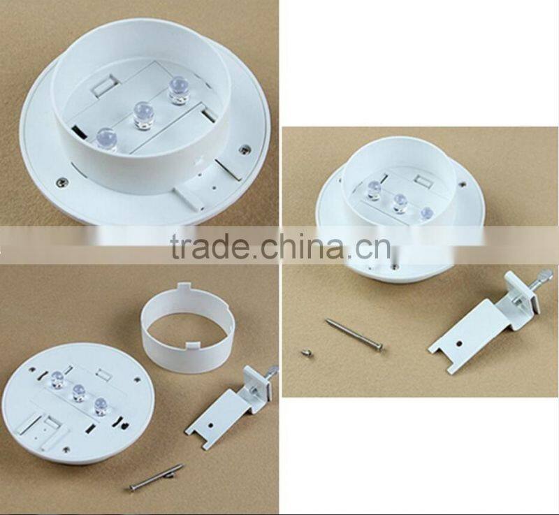 NEW 3 LED Solar Powered Outdoor Garden Yard Wall Pathway Fence Gutter Lamp Light