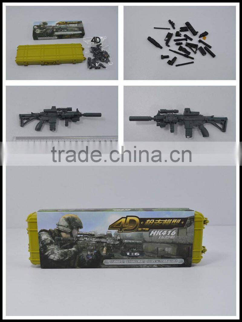 Plastic gun set building block toy gun